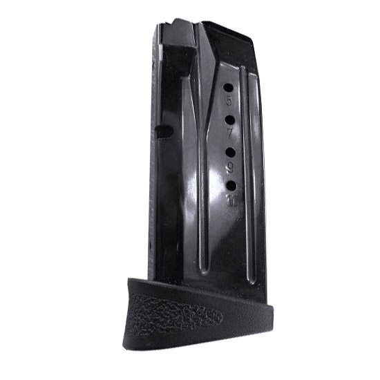 SW MAG M&P9 9MM COMPACT 12RD FINGER REST BLK - Magazines